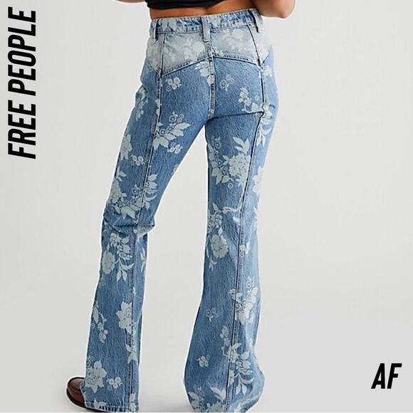 FREE PEOPLE NAOMI FLARED JEANS NEW NWT SIZE 25 - Picture 2 of 7